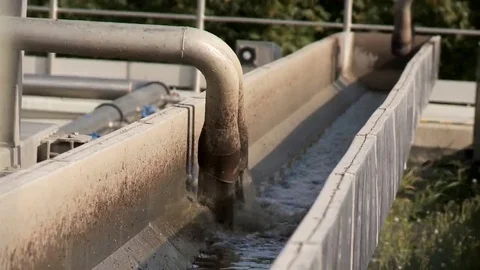 Waste outlet pipe Stock Footage 69125002