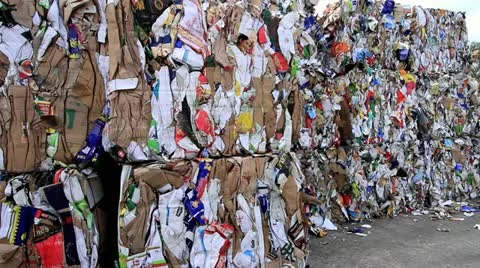 Waste paper Vídeo Stock 11615178