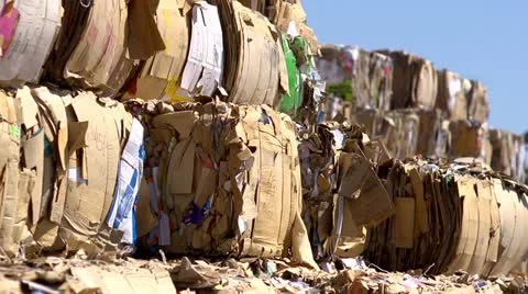 Waste paper Stock Footage 11684008
