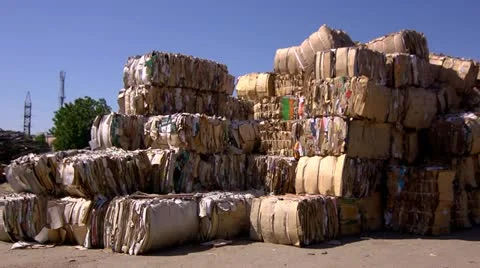 Waste paper Stock Footage 11685658