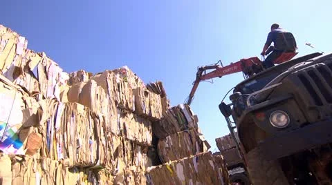 Waste paper Stock Footage 11686827