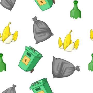 Waste pattern, cartoon style Stockillustratie