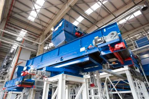 Waste plant inside process storage methane oil organic Stock Photos