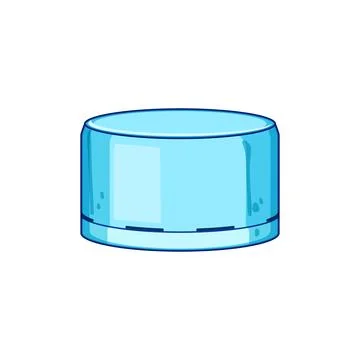 Waste plastic bottle cap cartoon vector illustration Stock Illustration