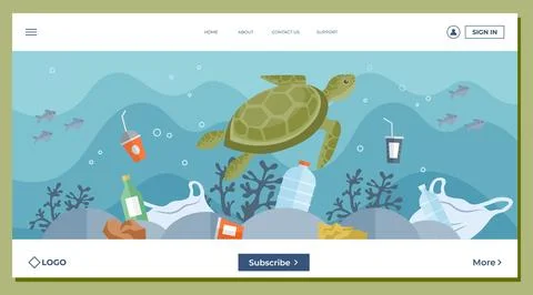 Waste pollution. Reusing items instead discarding them can help reduce waste and Stock Illustration