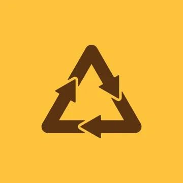 The waste processing icon. Bio symbol. Flat イラスト素材
