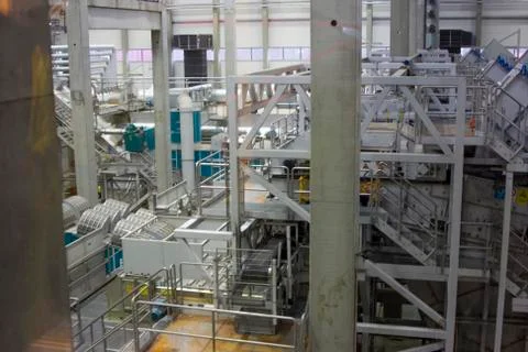 Waste processing plant in Europe Stock Photos