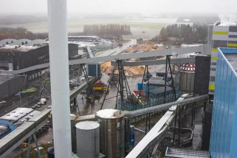 Waste processing plant in Europe Stock Photos