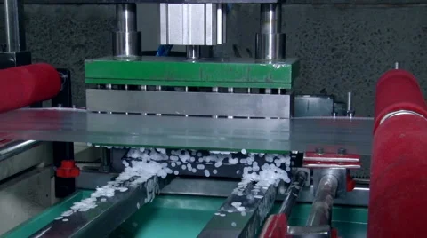 Waste from punching holes in the file. the process of punching holes in the file Video stock 65910798