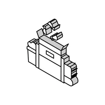 Waste recycling isometric icon vector illustration Ilustración de archivo