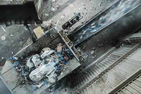 Waste Shredder Machine Stock Photos