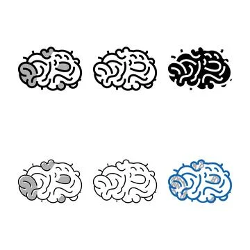 Waste silk color icon variations vector Stock Illustration