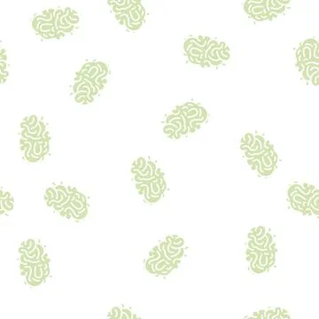 Waste silk glyph seamless pattern Stock Illustration