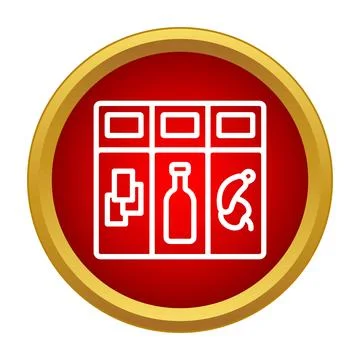 Waste sorting compartments icon for recycling program イラスト素材