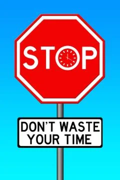Waste time Stock Illustration