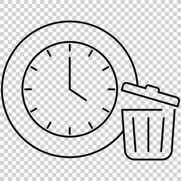 Waste time Illustrazione stock