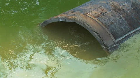 Waste water. Stock Footage 27063934