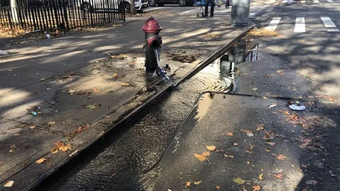 Waste of water Stock Footage 98360648