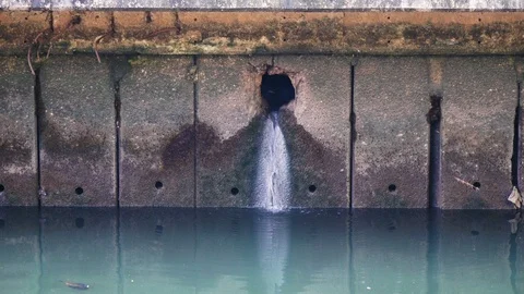 Waste water pollution Stock Footage 106852415