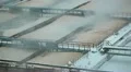 Waste water treatment tanks with foam over surface HD Footage