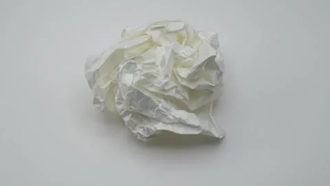 Waste white paper on white background rotated. Vídeo Stock 249924257