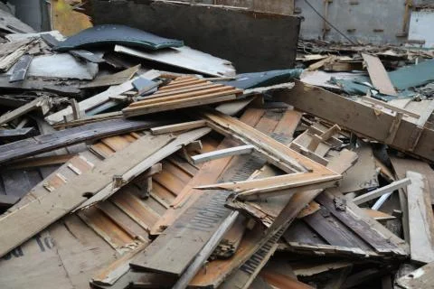 Waste Wood Garbage Dump Stock Photos