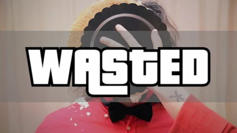 Wasted meme extrovert dance pie in face 스톡 동영상 148666992