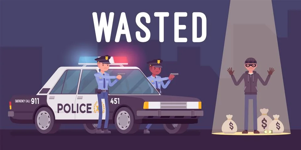 Wasted in video game Illustrazione stock