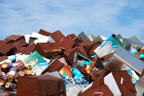 Waste disposal site. Stock Photos