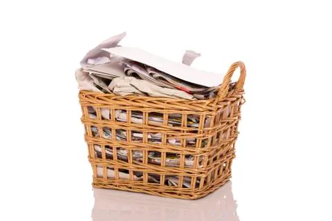 Wastepaper basket Stock Photos