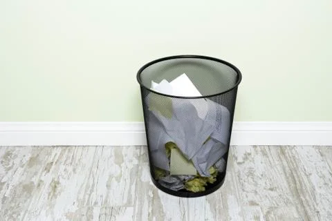Wastepaper basket Stock Photos