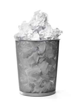 Wastepaper basket Stock Photos