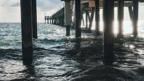 Waster under the Pier 写真素材
