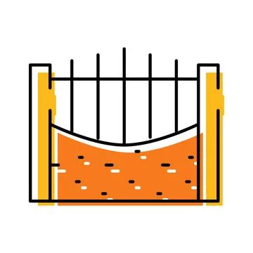 Wastewater process icon showing clarification sedimentation tank Stock Illustration