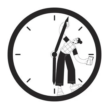 Wasting time on internet with mobile phone concept vector spot illustration Stock Illustration