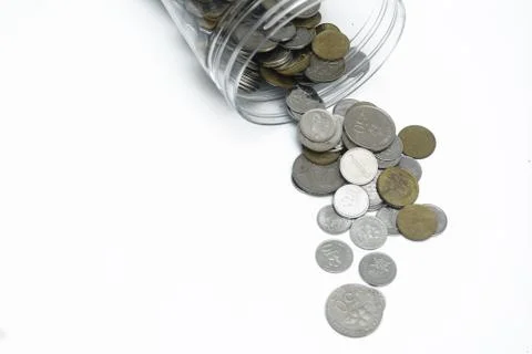 Wasting/using money concept.  Stock Photos