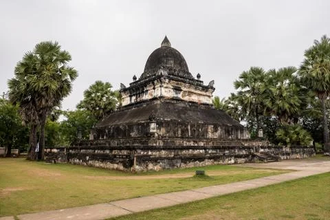 Wat Aham temple - Monastery of the Opened Heart - in Luang Prabang, Laos Stock Photos