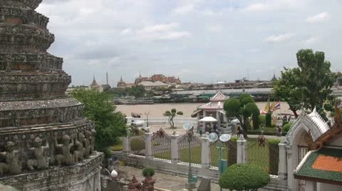 Wat Arun, Bangkok Stock Footage
