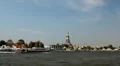 Wat Arun, Buddhist Temple of the Dawn in Bangkok, Thailand, Chao Phraya River HD Footage