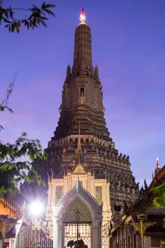 Wat Arun at night Stock Photos