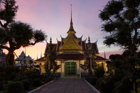 Wat Arun at night Stock Photos