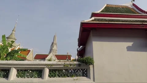 Wat Arun Temple Compound, Thonburi, Bangkok, Thailand 스톡 동영상 290788008