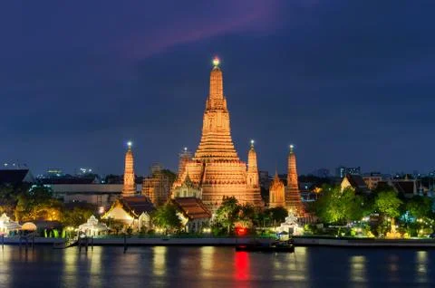 Wat Arun temple Stock Photos
