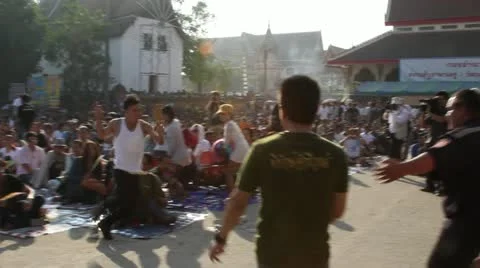 Wat Bang Phra 3351 Stock Footage 22215535