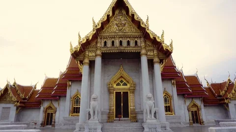 Wat Benchamabophit - Marble Temple Stock Footage 101454773