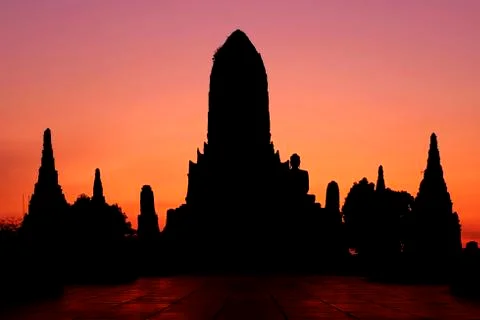 Wat Chaiwatthanaram Stock Photos