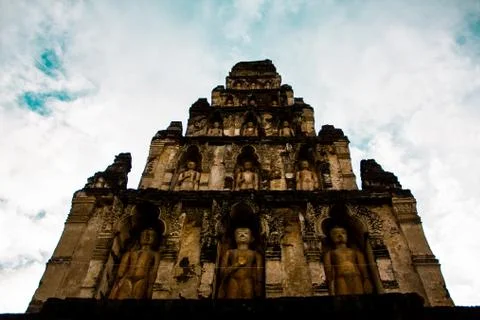Wat Cham Chat, formerly known as Wat Ku Kut Stock Photos