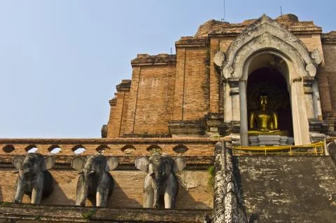 Wat Chedi Luang Stock Photos