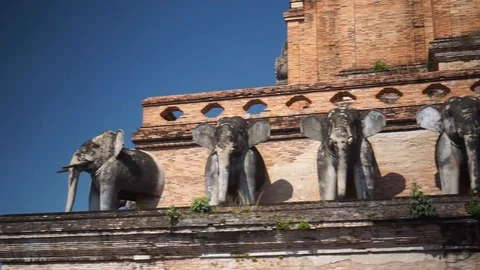 Wat Chedi Luang - Temple Video stock 122390573