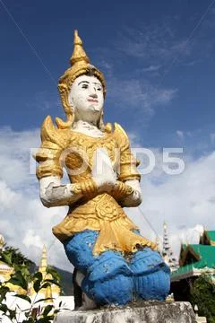 Wat chong klang, mae hong son Stock Photos